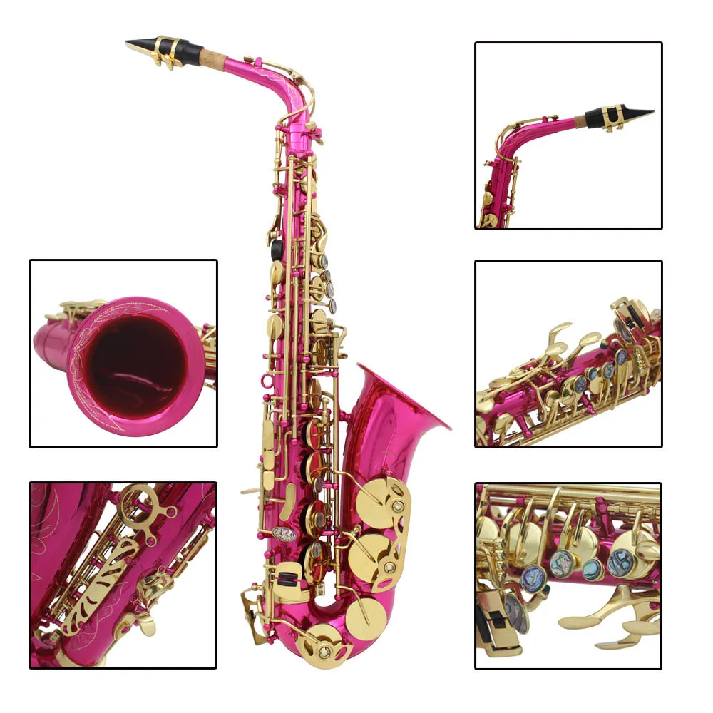Саксофон розовый. Брелок саксофон.