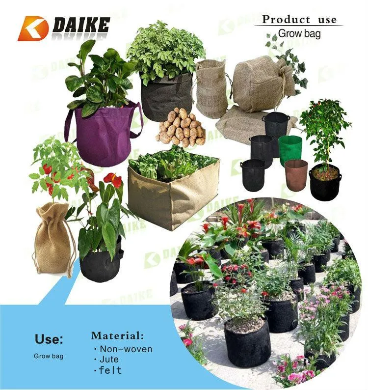 Custom High Quality Jute Grow Bag For Garden And Planter Buy Jute