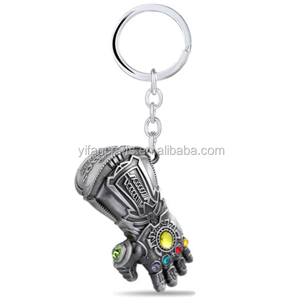 Infinity War Thanos Infinity Gauntlet Keychain Glove Keyring Marvel Avengers 