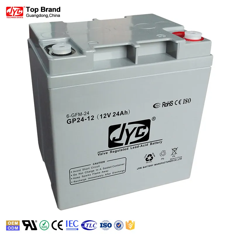 Maintenance Free Sealed VRLA Battery 12v 24ah Lead Acid Battery for UPS