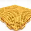 Durable soft and hard PP interlocking plastic floor tile for outdoor sports