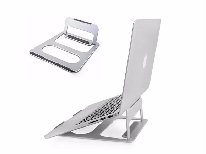 Portable Foldable Aluminum Laptop Stand And Cooling Pad Without Fan For