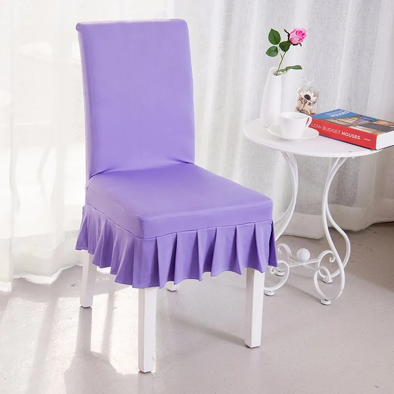 Factory Wholesale Polyester Spandex Skirt Half Back Chair Covers Buy