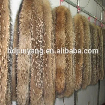 grey fox fur collar