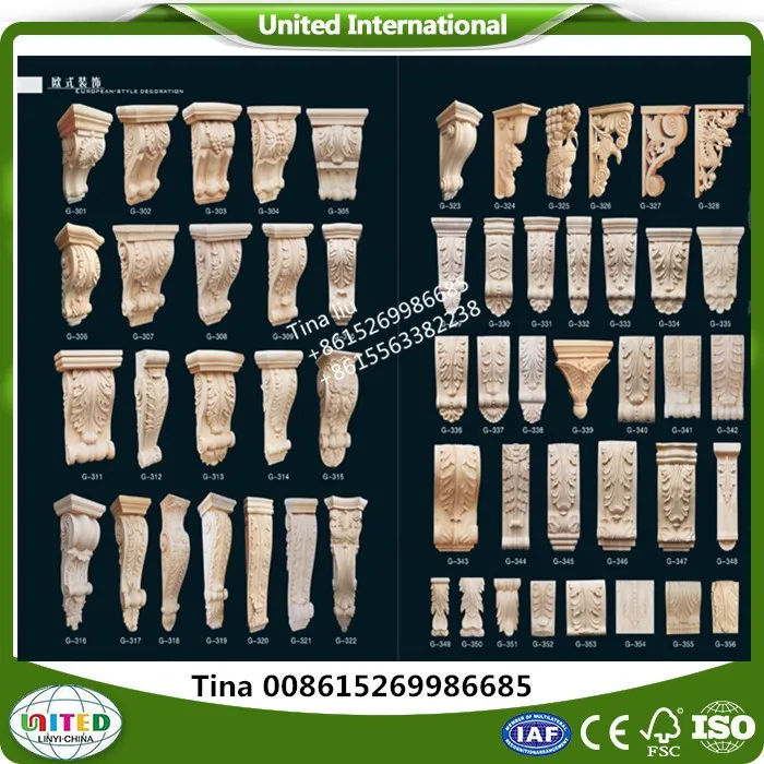 Popular decorative wood corbels