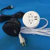 ETL Certificated US power grommet with 2 usb outlet tabletop socket 3 inches