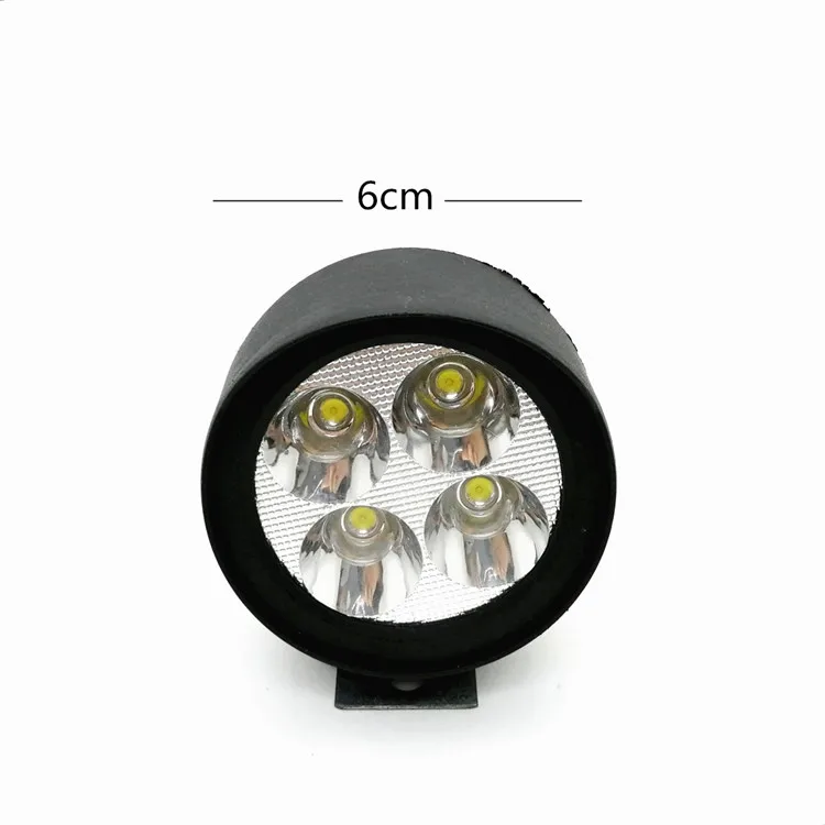 6 LED super light 12W import led 12V motorcycle spotlight