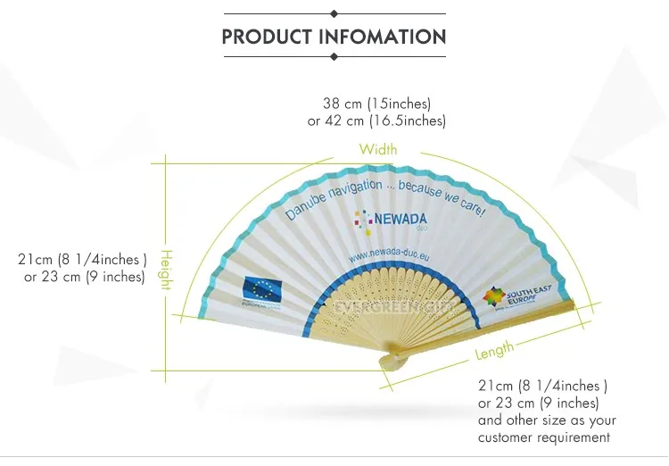 branded hand fans