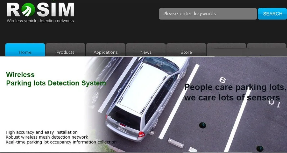 Outdoor/indoor Parking Lot Occupancy Sensor System For Wireless Parking