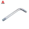 LEITE Metal Right-Angle Hooks 7 Shape Screw Hooks Self-tapping Screws Hooks L Shape Hooks 1.43 Inch