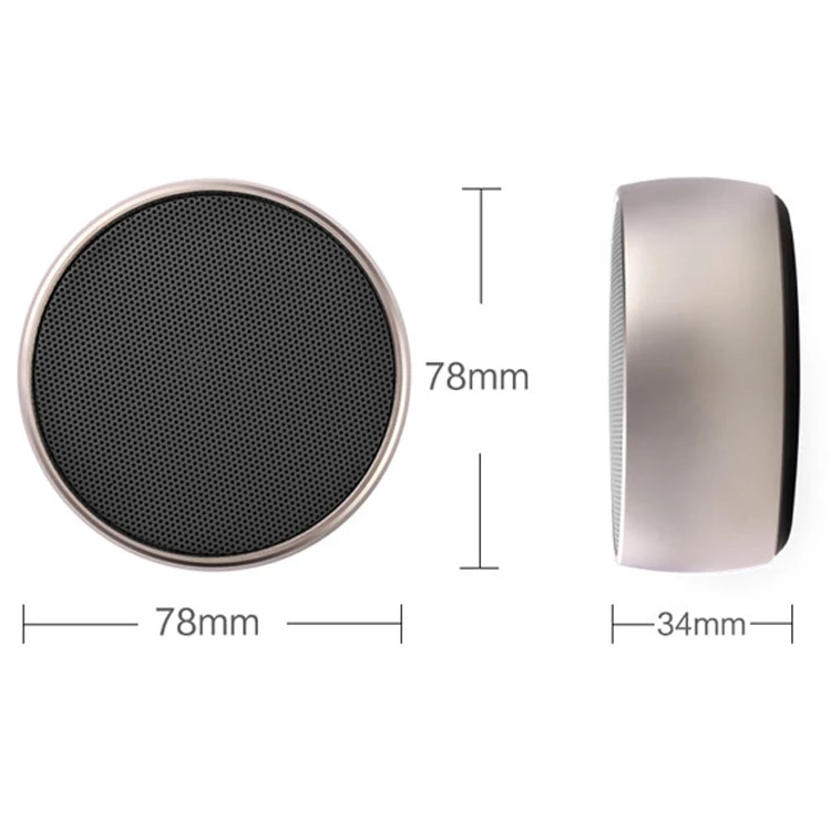 Chess design mini super bass rechargeable wireless portable metal speaker 2018 for mobile phone