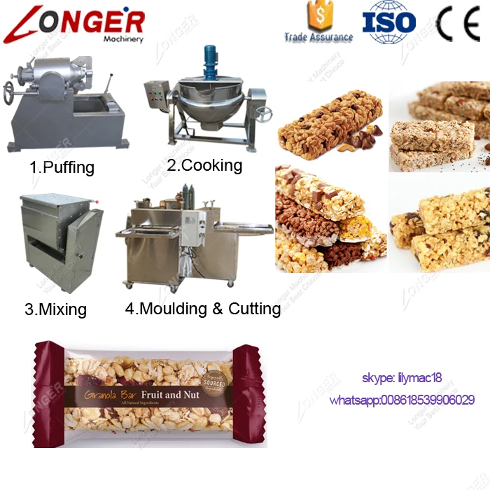 Ce Approved Cereal Bar Making Machine/peanut Brittle Production Line