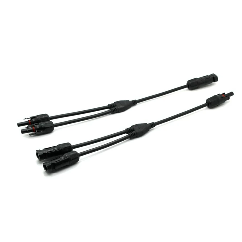 MC4 T Type Branch Solar Panel PV Cable Photovoltaic Male to Female Connectors
