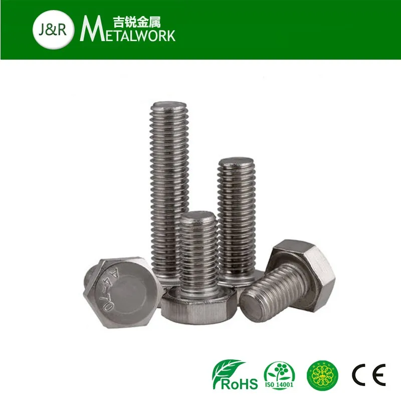 Factory Price M36 M45 A4-70 Stainless Steel Ss316 Hex Head Bolt Din933 ...