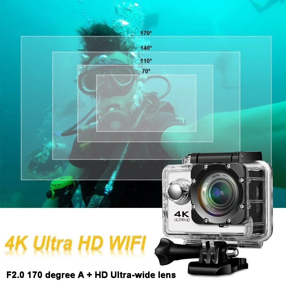 Xdv 4k Ultra Hd Sports Action Camera H9 H9t H9r Wifi Waterproof Digital
