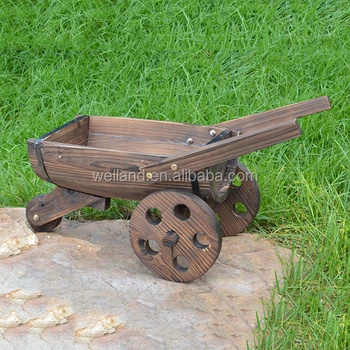 Rustic Wooden Planter Wagons Garden And Backyard Decoration Rustic Wooden Planter Wagons Garden And Backyard Decoration