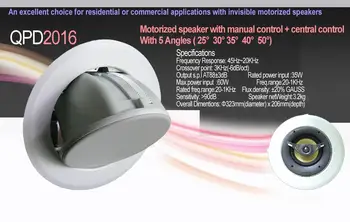 Qpd2016 Round Motorized Ceiling Speaker W 5 Angles Buy Qpd2016