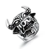 Man Casting Vintage Rings Stainless Steel Material Antique Bull Jewelry