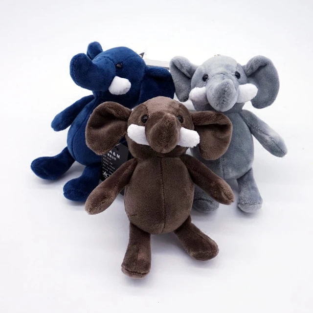 blue baby wild elephant stuffed plush elephant