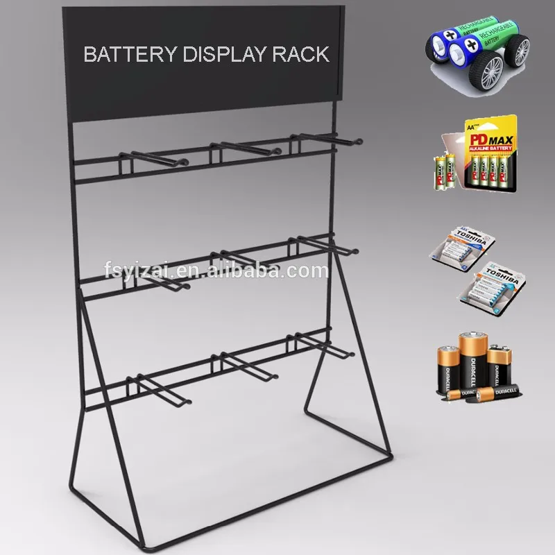 Custom Metal Wire Retail Hanging Battery Display Rack - Buy Modern