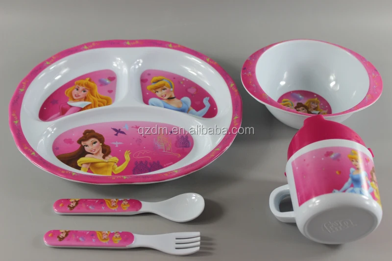 5PCS Melamine kids dinnerware set Tableware set