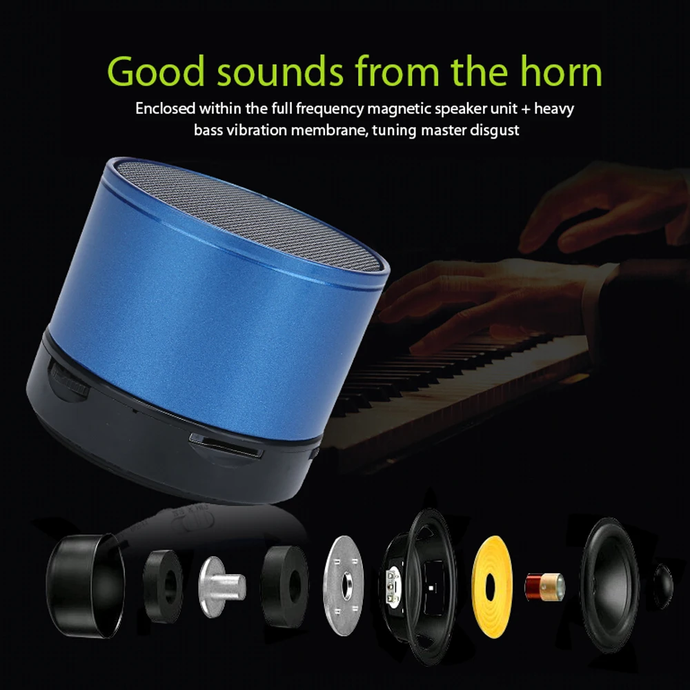 Bluetooth Receiver FM Radio Wireless Stereo Portable Bluetooth Speaker for mobile phone - ANKUX.COM