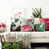 China ningbo 18x18" digital printing leaves design throw pillow covers