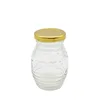 100ml Transparent screw thread shape glass honey jar