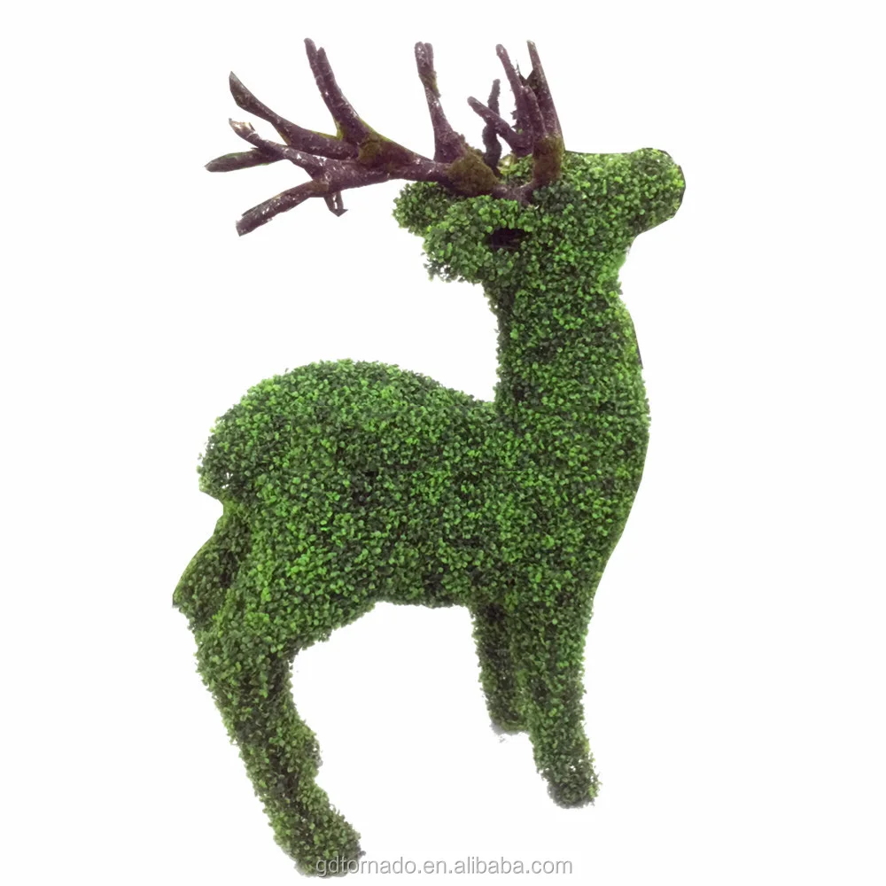 Artificial Boxwood Hedge Animal Artificial Plants Deer Topiary for Garden Decoration