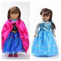 18 Inch American Girl Doll Clothes Princess Elsa Anna dress Fits 18 American Girl Dolls Mix