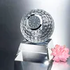 Optical crystal ball golf theme clock