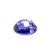 synthetic tanzanite cz stone cubic zirconia Flat bottom Turtle face cut gemstones