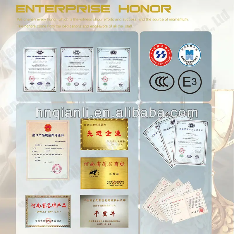 Enterprise Honor and mini tractor