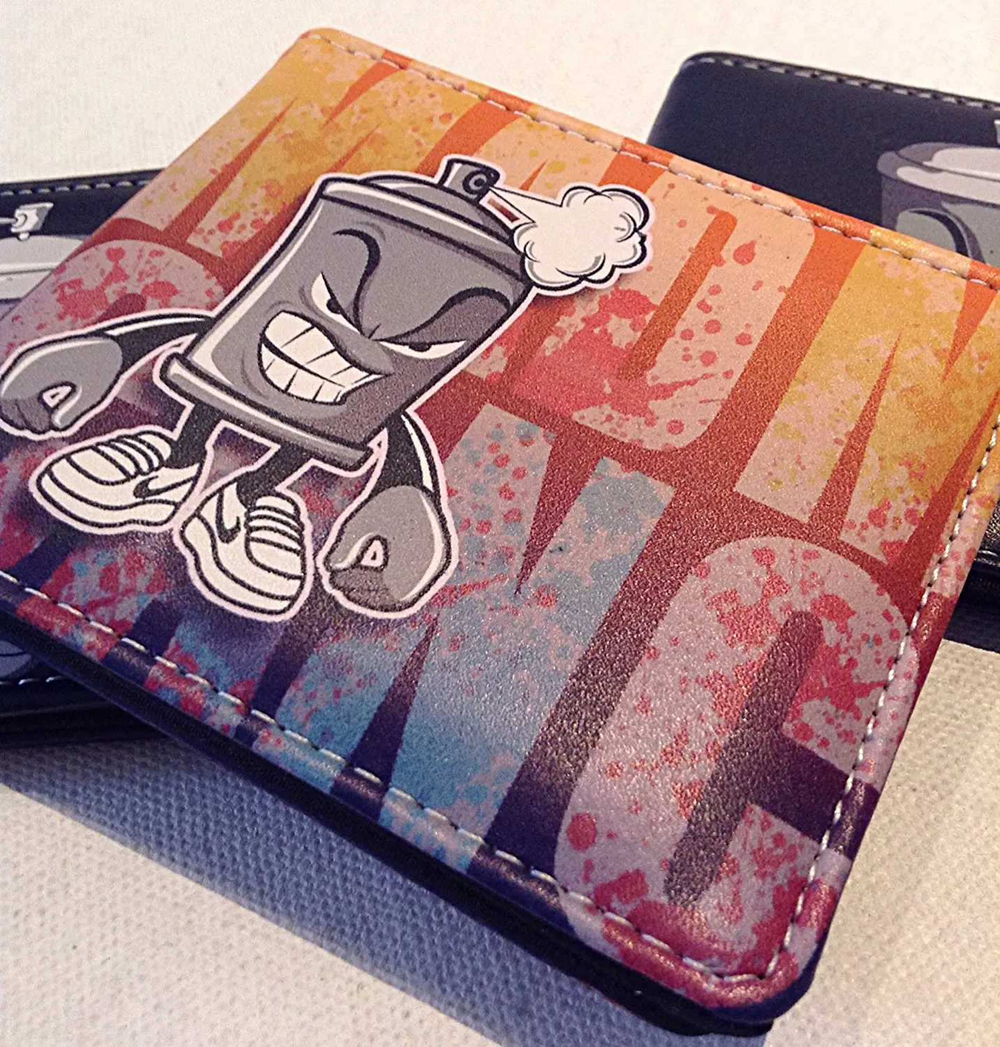 MaD CaN GraFF Life wallet style,5 pocket Graff style wallet collection , simple 5 pocket wallet/ clear ID slot , hiphop style collection