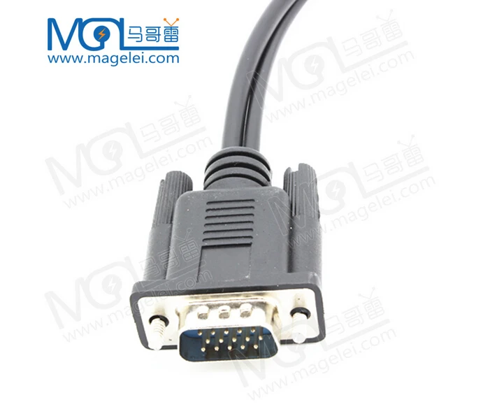 VGA SVGA TO S-Video 3 RCA Composite AV TV Out Converter Adapter Cable - ANKUX.COM