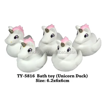 unicorn duck bath toy