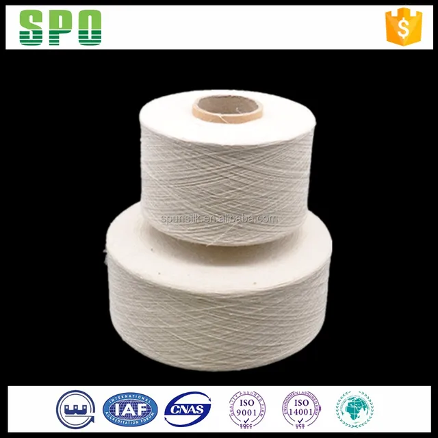 100 noil silk yarn,roving white material and neps,free sample