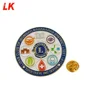 Promotional Wholesale Flashing Safety round logo Pin Badge Button Badge