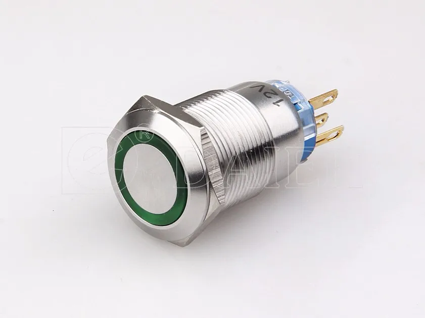19mm Flat Button Rgb No Nc 5v Led Push Button Switch Buy 5v Led Push