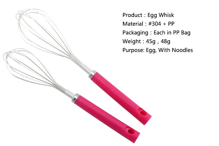 Cheap Price Plastic Handle Egg Whisk