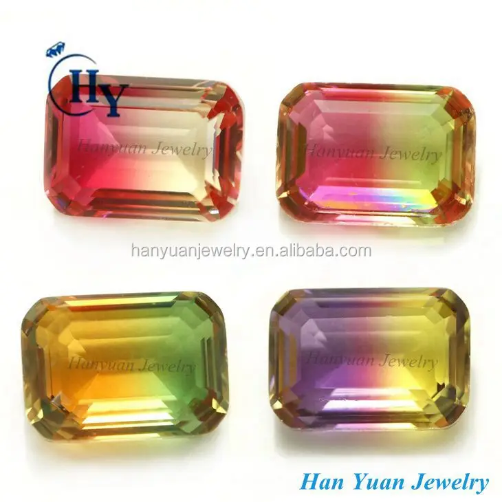 Latest Synthetic Crystal Quartz Watermelon Bi Color Tourmaline Watermelon Bi Color Tourmaline