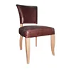 DCY-5-2 PU Leather / More Expensive Linen Wood Frame Cafe / Dining / Restaurant / Banquet / Hotel Chair