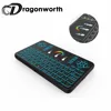 wireless keyboard touchpad Q9 Colorful Backlit Touchpad wireless keyboard 2.4Ghz Handle Remote with User Manual