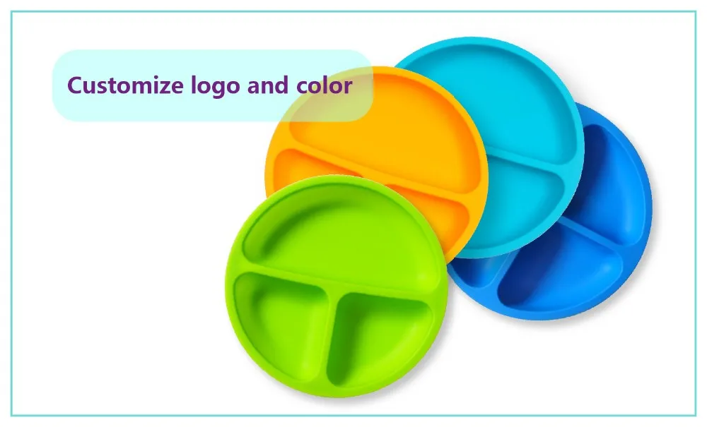 2020 New Baby Product Silicone Suction Colorful Divided Plate For Baby Buy 2020 New Baby