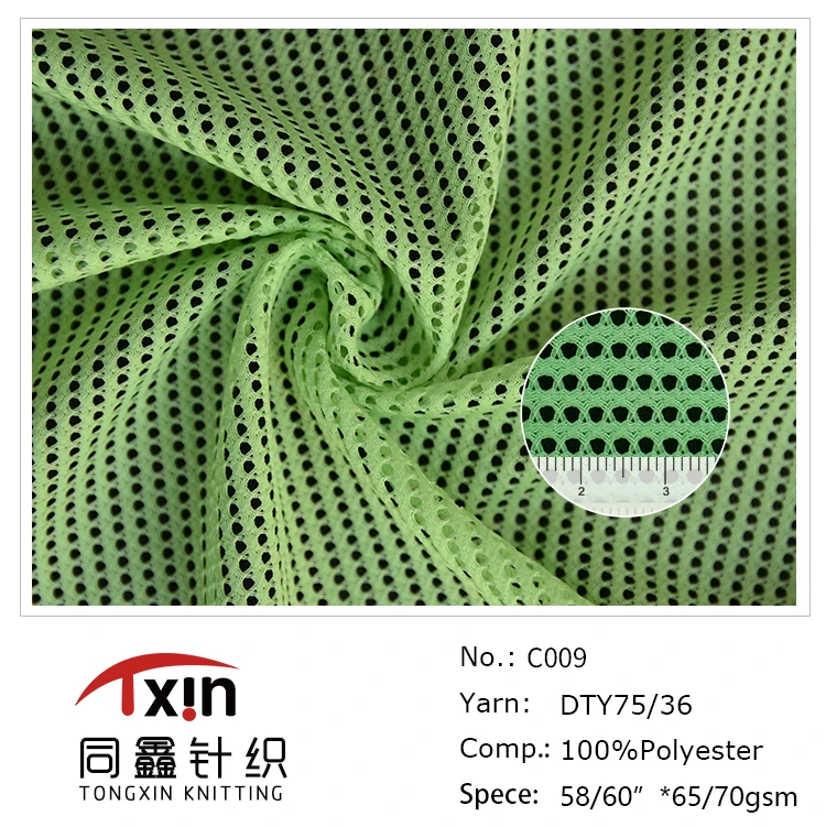 100 Polyester Recycled Mesh Fabric For Backpacks Made From Recycled