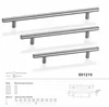 massive T bar handle steel cabinet handle diameter 12mm