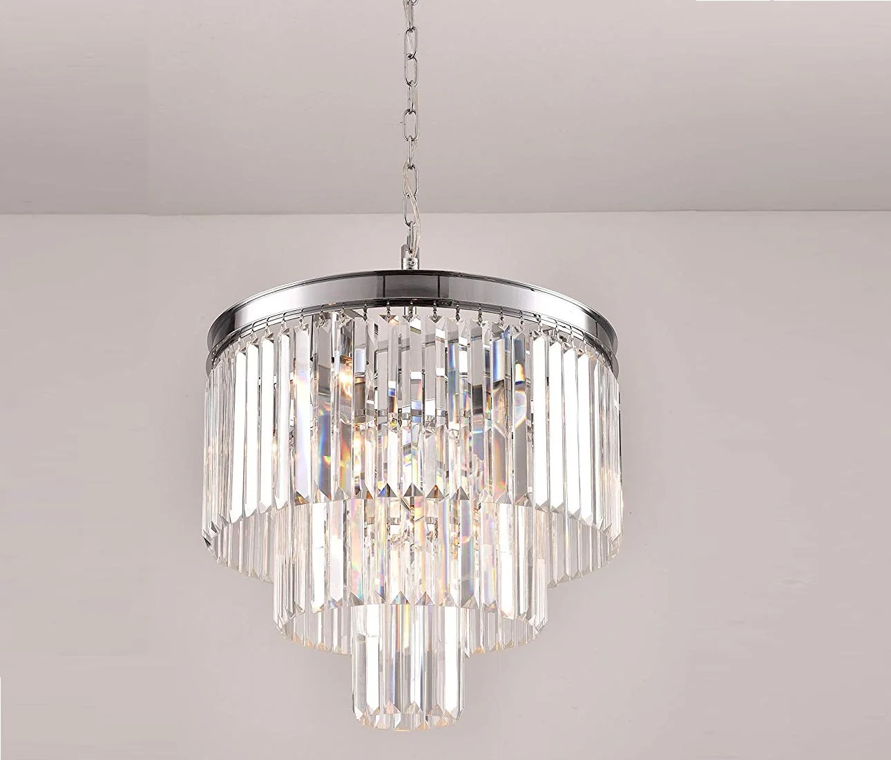 Odeon Modern Crystal Chandelier Pendant Ceiling Lighting Fixture For ...