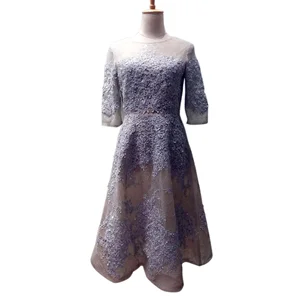 Silver Corset Dress