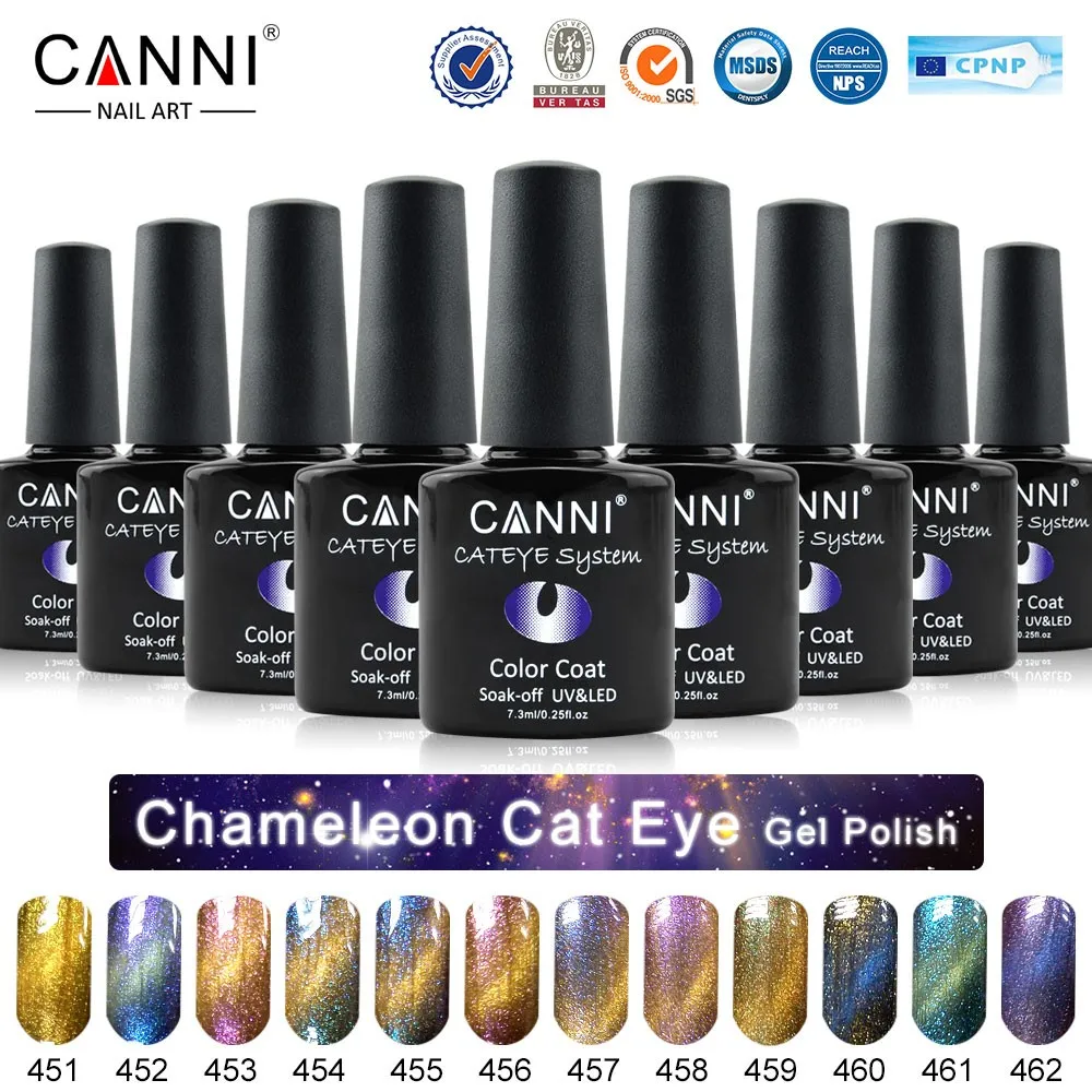 51024j 2016 neue canni nail art 7,3 ml 12 farben metall spiegel ...