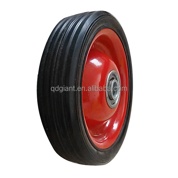 5x1.5 inches rubber solid small wheel